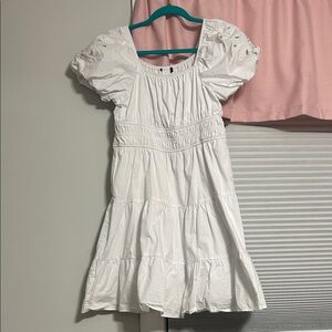 White Kids Casual Dress